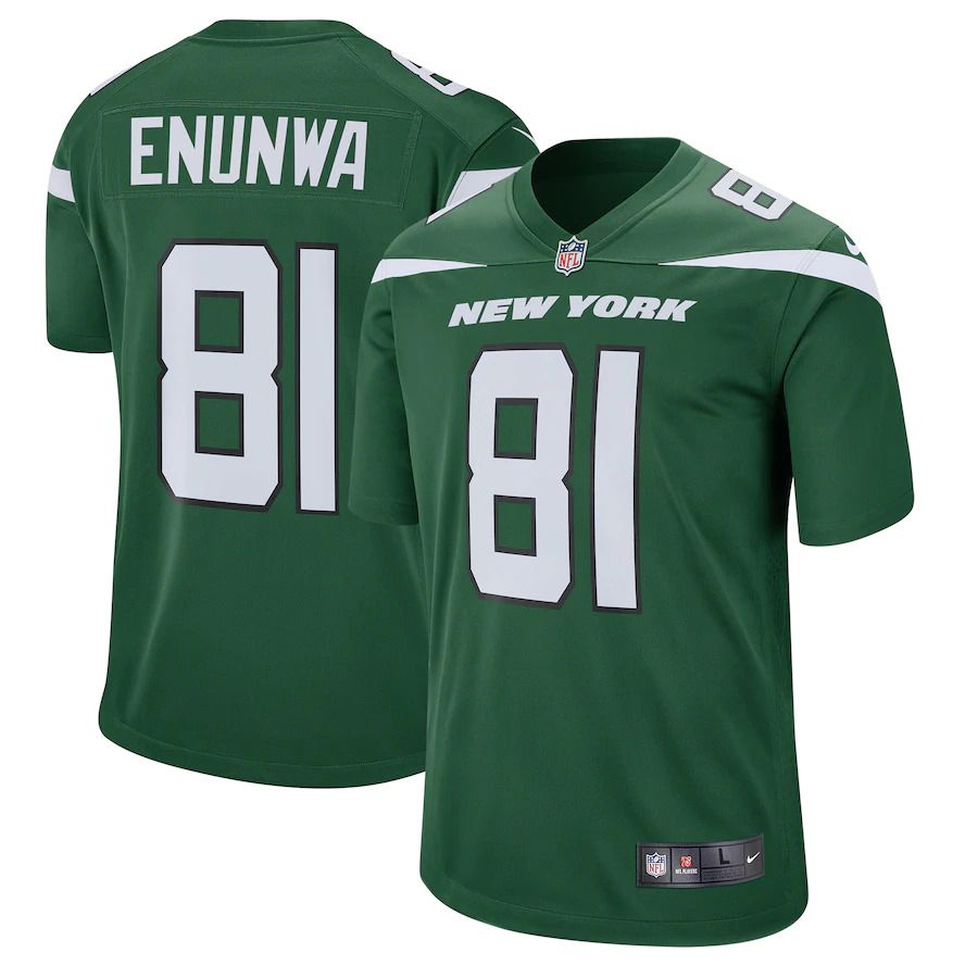Men New York Jets #81 Quincy Enunwa Nike Gotham Green Game Player NFL Jersey->new york jets->NFL Jersey
